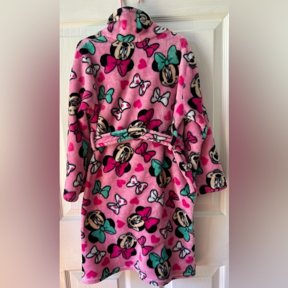 Disney Girls Mini Mouse Polyester Robe, 6-6x - Picture 2 of 5